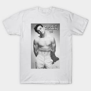 PHYSIQUE PICTORIAL - Vintage Physique Muscle Male Model Magazine Cover T-Shirt